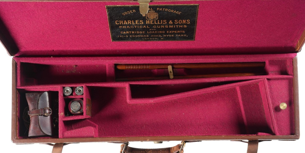 61520 Charles Hellis & Sons Boxlock Ejector SxS Shotgun 12ga