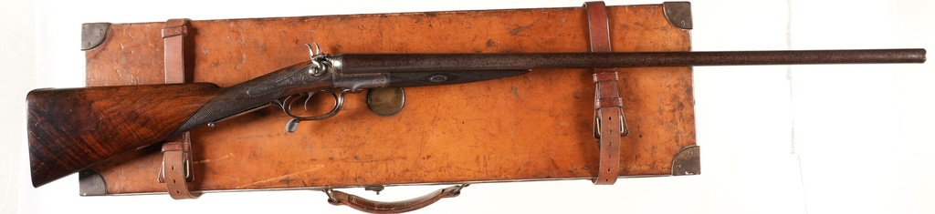 61592 Thomas Boss & Co Rotary-Underlever Hammergun SxS Shotgun 12ga