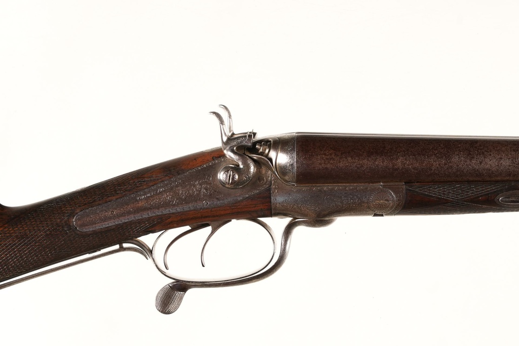 61592 Thomas Boss & Co Rotary-Underlever Hammergun SxS Shotgun 12ga