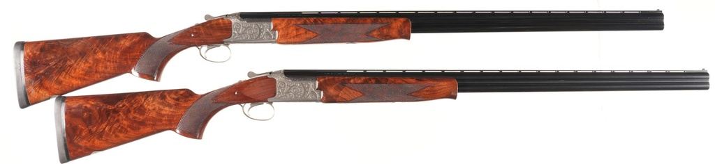 62572 Pair of Miroku MK60 High Pheasant Grade V O/U Shotguns 20ga