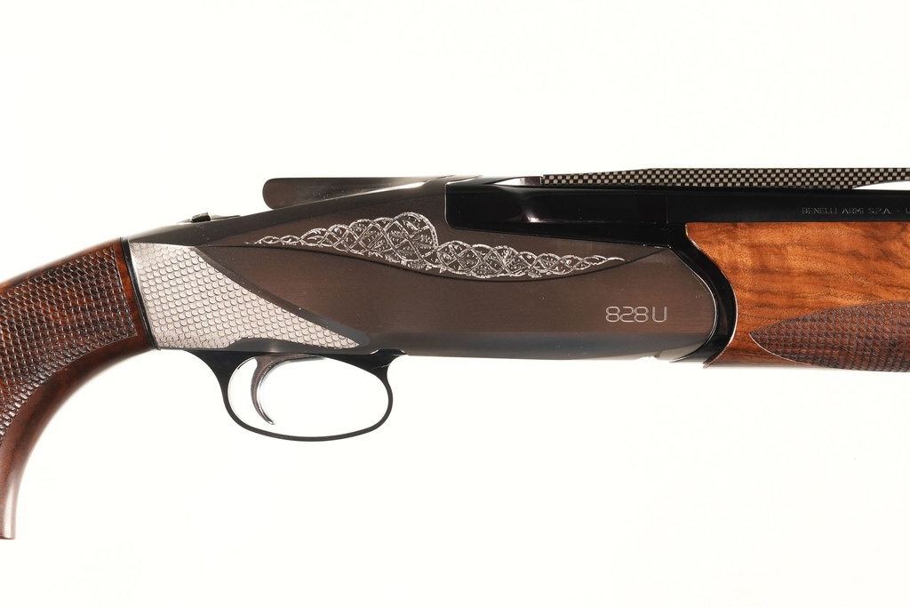 62585 Benelli 828U Silver Field O/U Shotgun 12ga