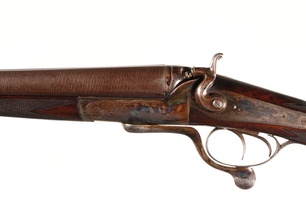 40283 J. Burrow Rotary Underlever SxS Shotgun 10ga