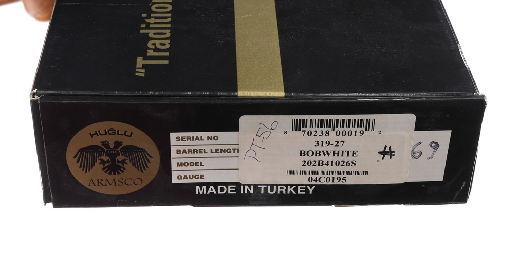 43555 Huglu Bobwhite SxS Shotgun 36ga