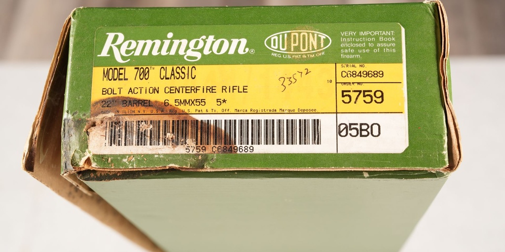 45769 Remington 700 Classic Bolt Rifle 6.5X55 Swedish