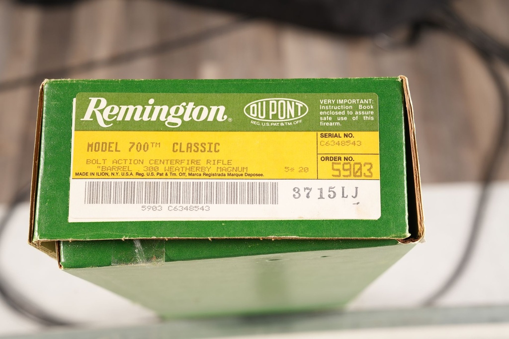 45781 Remington 700 Classic Bolt Rifle .300 wby mag