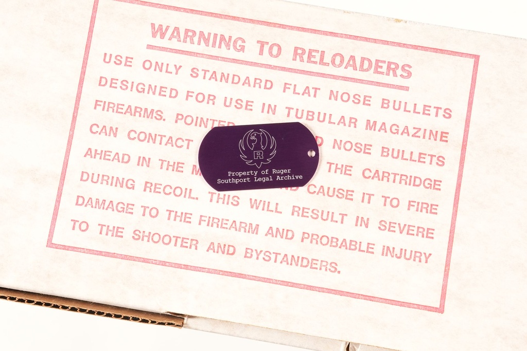 46004 Ruger 44 Carbine 25 year Comm, Semi Rifle .44 mag