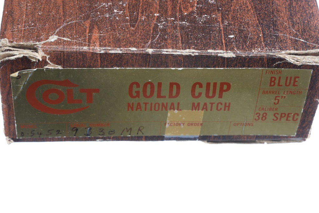 46098 Colt National Match 38 Pistol .38 spl