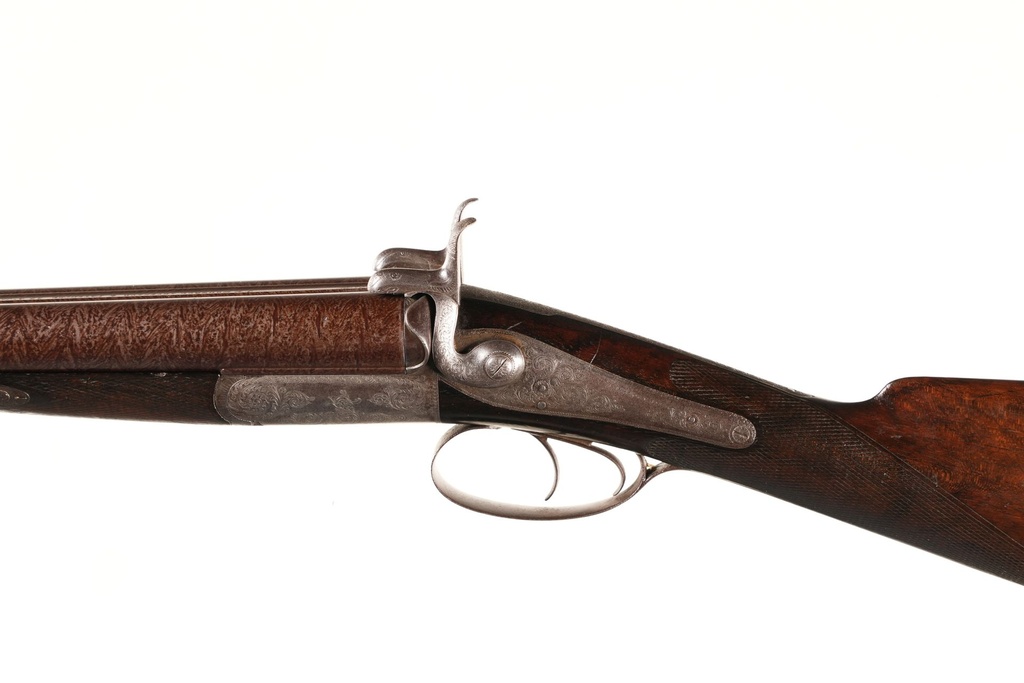 46180 J. D. Dougall  Lockfast Breech loader SxS Shotgun 12ga Pin Fire