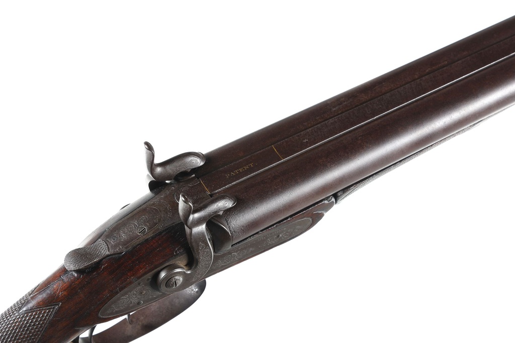 60825 Westley Richards Pull Lever SxS Shotgun 12 Ga, Pin Fire