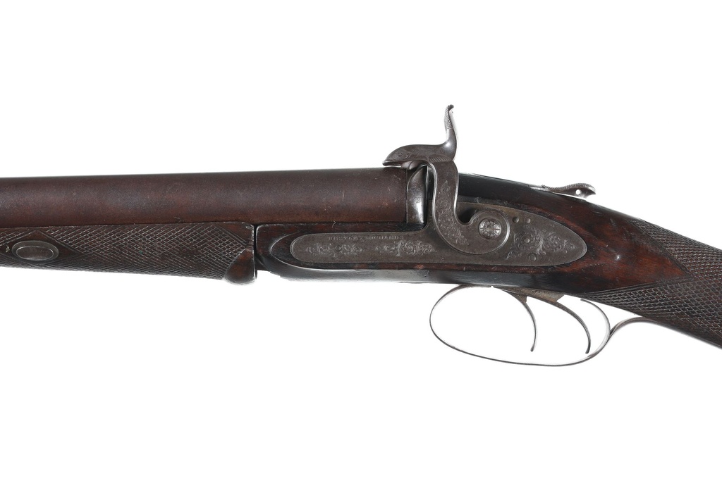 60825 Westley Richards Pull Lever SxS Shotgun 12 Ga, Pin Fire