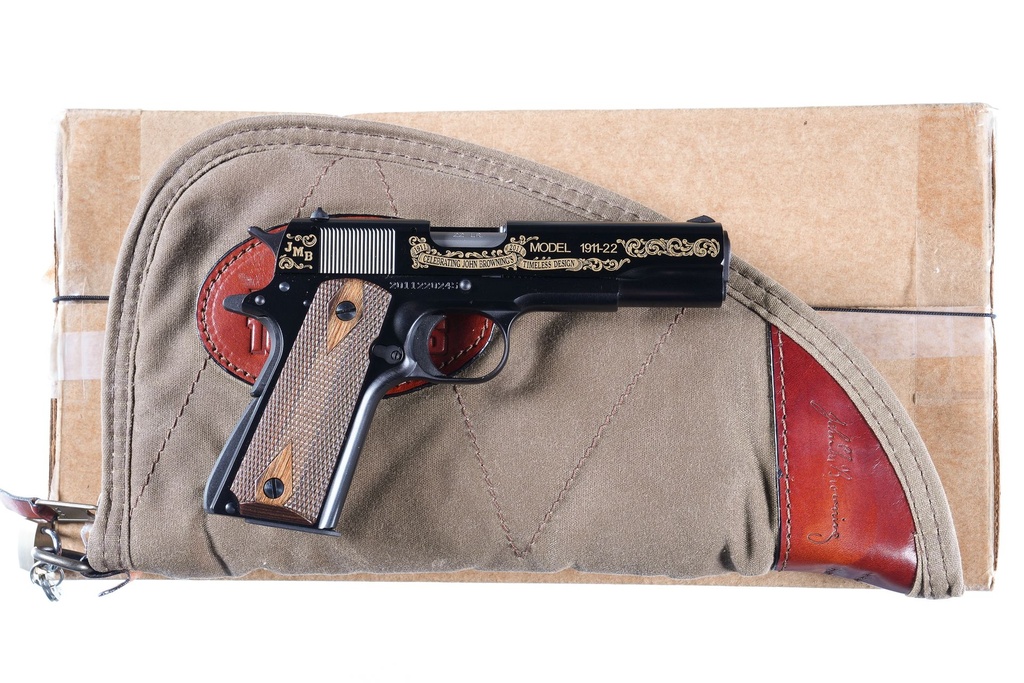 61221 Pair of Browning 1911 100th Anniversary Pistols .45 ACP/.22 lr