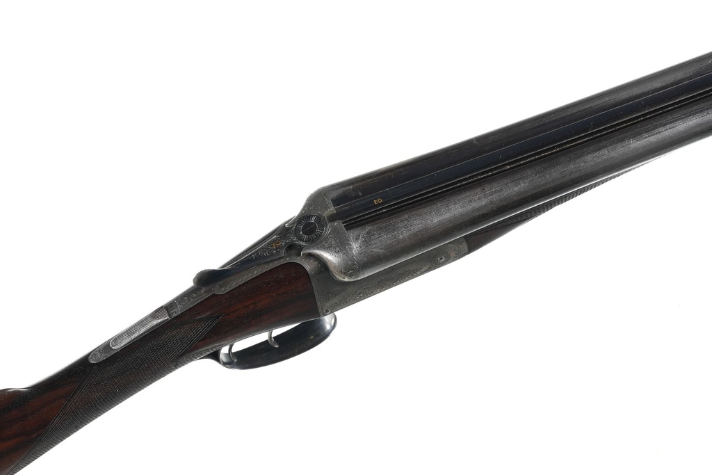 61383 Thomas Johnson & Sons Boxlock Ejector SxS Shotgun 12ga