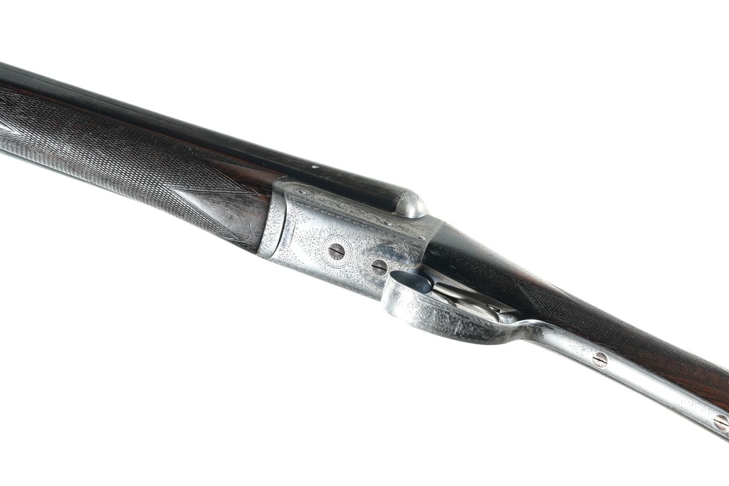 61383 Thomas Johnson & Sons Boxlock Ejector SxS Shotgun 12ga