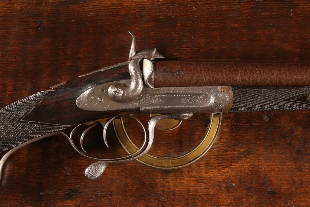 46181 Westley Richards Double SxS Shotgun 14ga Pin Fire