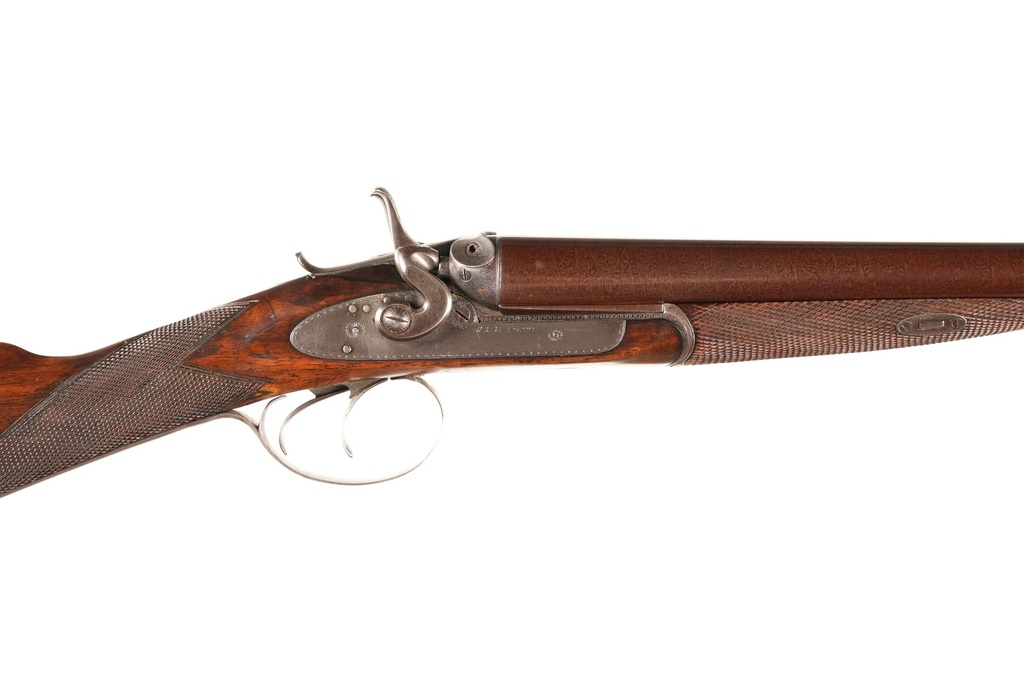 W.B. Barratt Bar in Wood SxS Shotgun 12 GA