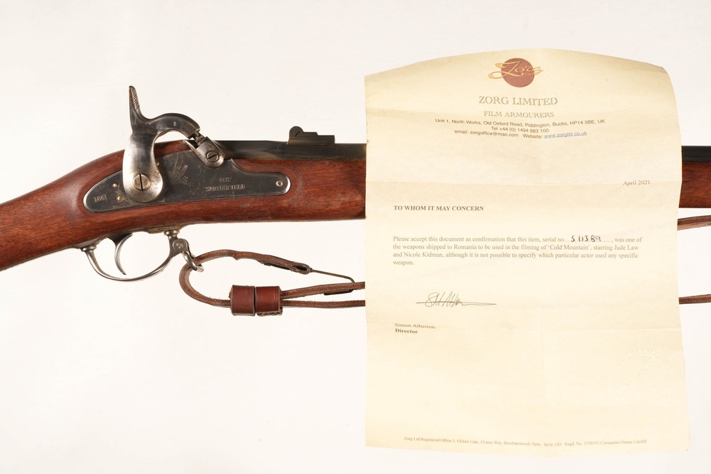 "Cold Mountain" Movie Prop Armi Sport Springfield 1861 Muzzleloader .58 cal