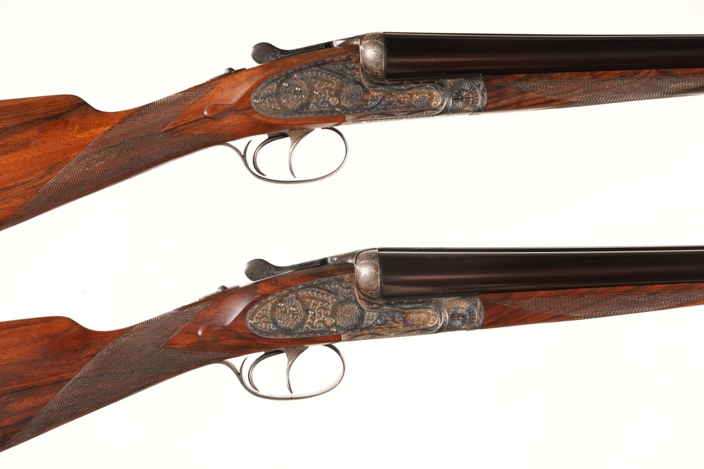 Pair of AYA No. 1 SxS Shotguns 12GA