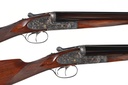 Pair of AYA No. 25 SxS Shotguns 12GA