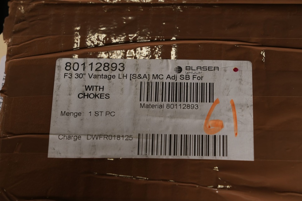 Blaser F3 Vantage LH Adj O/U Shotgun 12ga