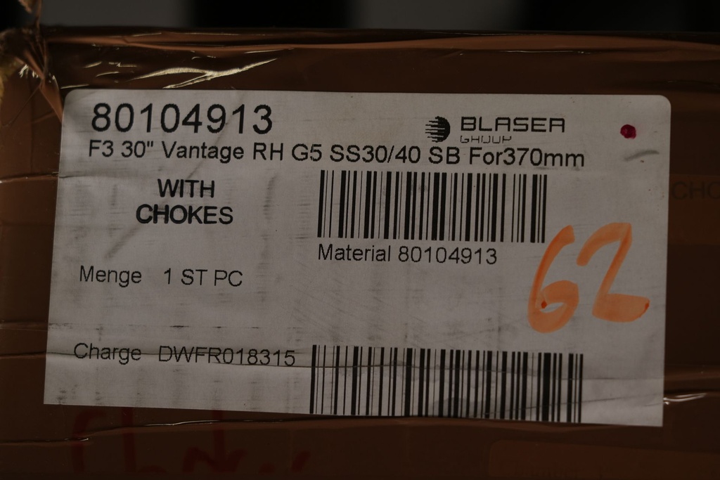 Blaser F3 Vantage RH G5 O/U Shotgun 12ga