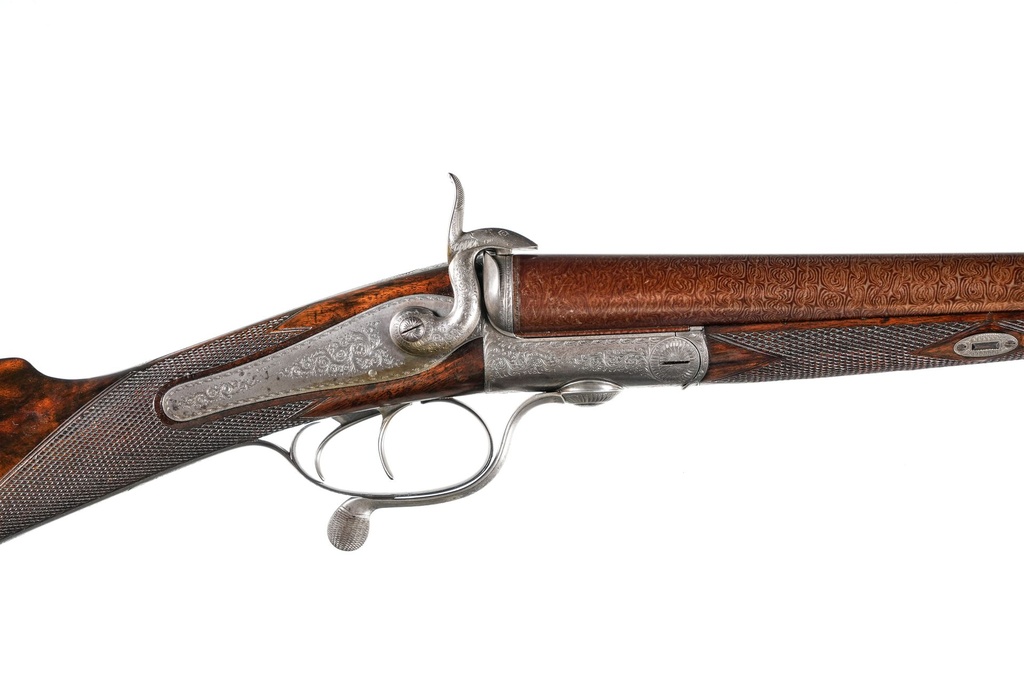 Stephen Grant Pinfire Hammer Gun SxS Shotgun 12GA