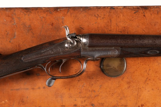 61592 Thomas Boss & Co Rotary-Underlever Hammergun SxS Shotgun 12ga