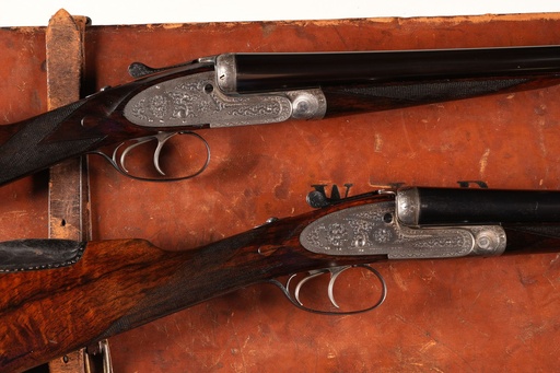 62473 Henry Atkin (from Purdeys) Pair Sidelock Ejector SxS Shotgun 12ga