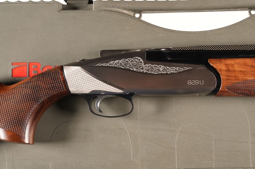 62585 Benelli 828U Silver Field O/U Shotgun 12ga