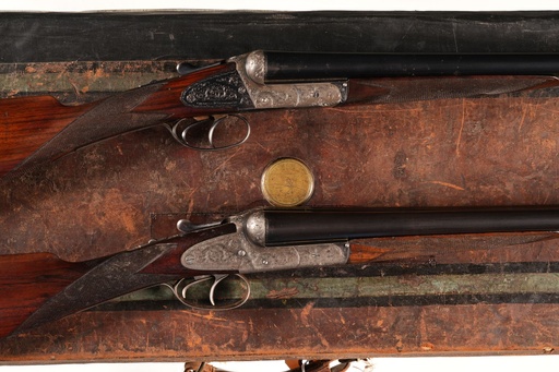 [63025] 63025 Pair of Cogswell & Harrison Boxlock Ejector Shotguns 12ga