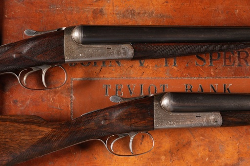 [61591] 61591 Charles Lancaster Boxlock Non-Ejector (Pair)) SxS Shotgun 12ga