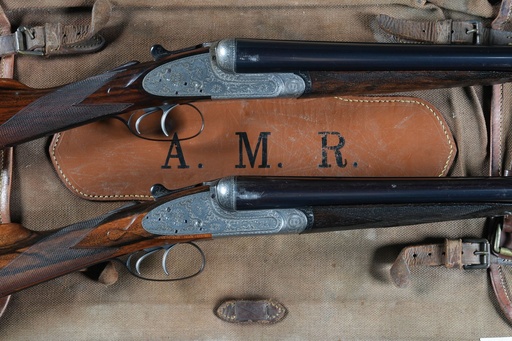 [47175] Pair of Boss & Co. Easy Opening Sidelock SxS Shotguns 12ga